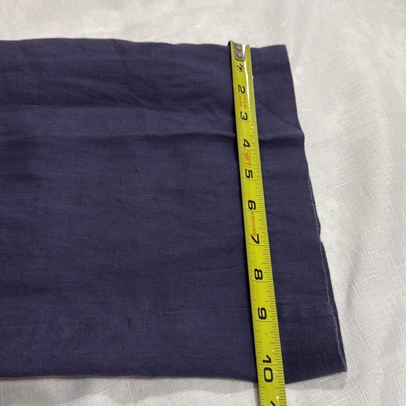 (H1) Koan mid-rise grey-blue straight-leg trousers, 100% linen, women's size 46 - Picture 11 of 11